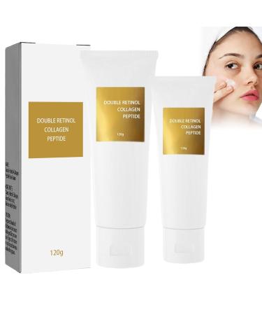 VhoMes Double Retinol & Collagen Peptide Treatment,Peptide Firming Anti-aging Facial Moisturizes Cream,Reduces Fine Lines, for All Skin Types.