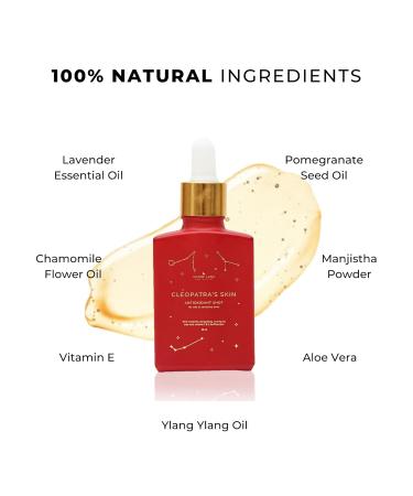 CLEOPATRA'S SKIN Moisturizing Serum Ayurvedic Face Oil for Oily & Sensitive Skin Antioxidant Anti-Aging & Hydrating with Pomegranate & Manjistha Non-Greasy & Collagen-Boosting Glow Oil - Buy Online on GoSupps.com