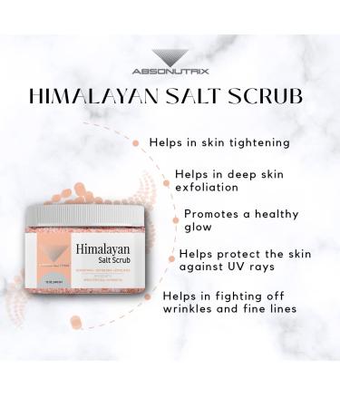 Buy Absonutrix Himalayan Salt Scrub 12 Oz - Apple Stem Cell Almond Oil Non-GMO Cruelty-Free - Fast International Shipping - Buy Online on GoSupps.com