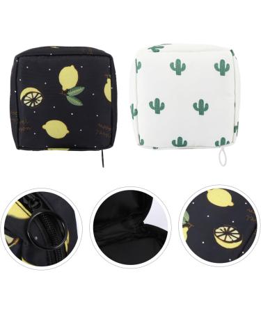 Lurrose Women's Bandages Cosmetic Bag - 2 Pack Mini Make-Up Storage | Cute Nylon & Twill-Fabric Pockets for Girls - Buy Online on GoSupps.com