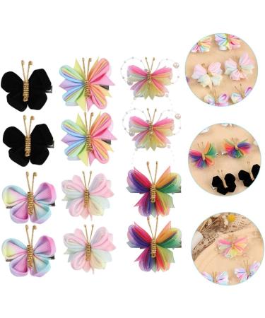 Beaupretty 24 Pairs Butterflies Hair Clips for Butterfly Hair Accessories Girl Bows Butterflies Hair Barrettes Hair Pin Hair Clips Mini Small Metal Issue Card Braided Child - Buy Online on GoSupps.com