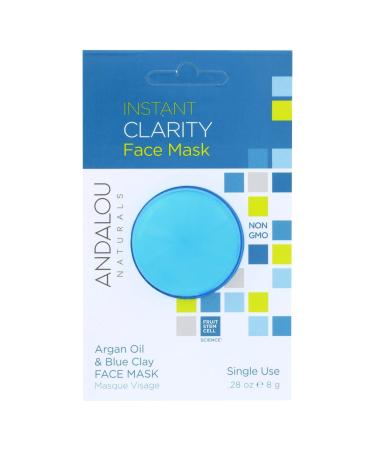 Andalou Naturals Mask Instant Clarity Pack of 6 Size - 0.28 OZ Quantity - 1 Case