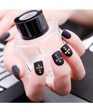 LIFOOST 30pcs Gold Cross Nail Charms for 3D Nail Art - Crystal Rhinestones Studs for Women's Acrylic Nails Designs - Buy Online on GoSupps.com