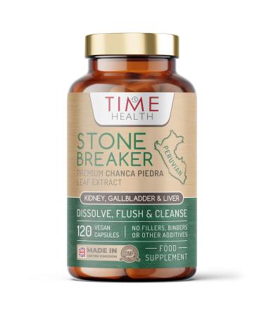 New: Stone Breaker - Chanca Piedra - 120 Capsules - Peruvian Source - Kidney & Liver Support - Dissolve Flush & Cleanse - Phyllanthus niruri - UK Made Supplement - GMP (120 Count (Pack of 1))