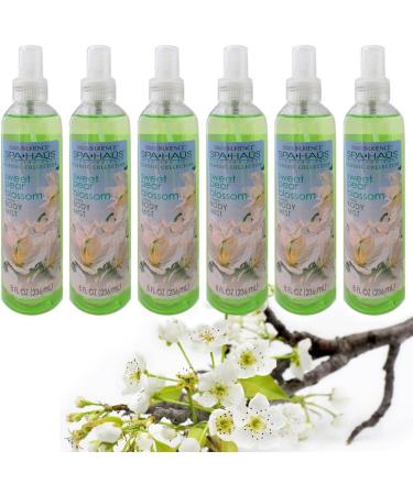 6 Pc Sweet Pear Blossom Spray Mist Body Splash Perfume Bath Fragrance Aroma 8oz Womens Fine Fragrance Aroma Floral Scents Aloe Vera Deodorizing Moisturizing Hydrating Skin Odor Eliminator Neutralizing - Buy Online on GoSupps.com