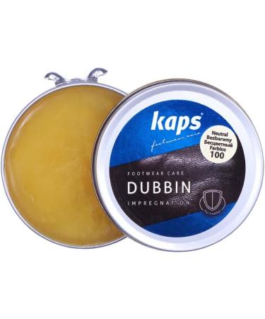 Kaps Dubbin Shoe Wax 50ml - Leather Nourishment & Waterproofing - Transparent Neutral - Buy Online on GoSupps.com