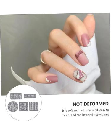 Coheali 10 pcs Nail Shape Silicone Templates | DIY Nail Art Decoration 3D Nail Charms & Resin Shapes - Buy Online on GoSupps.com