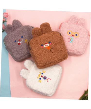 Solustre 8 STK Kawaii Plush Wallet & Cosmetic Bag - High Capacity Coin Pouches for Women & Girls - Buy Online on GoSupps.com