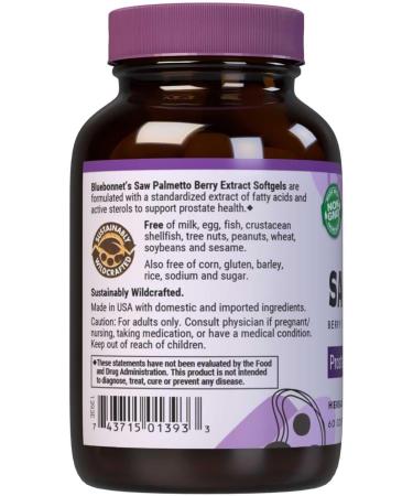 BLUEBONNET Nutrition STANDARDIZED Extra-Strength Saw Palmetto Berry Extract 60 Count (Pack of 1) - Buy Online on GoSupps.com
