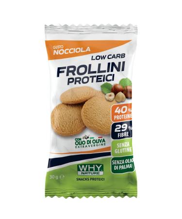WHY NATURE WHY NATURE LOW CARB PROTEIN FROLLINES Gluten-free protein Frollins for a protein-packed breakfast Hazelnut Flavor 30g