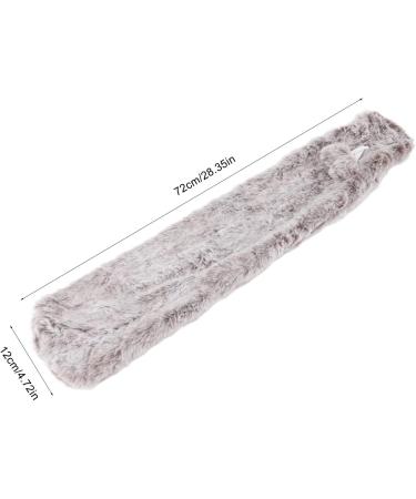 Chiciri Hand Warmer Water Bag - Leak-Proof Plush Explosion-Protected Hot Water Bag for Office Use (Brown & White) - Buy Online on GoSupps.com