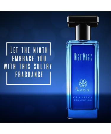 Avon Night Magic Cologne Spray 1.7 fl oz Sultry Blend of Neroli Jasmine & Musk Timeless Fragrance from The Classics Collection Warm Wood Floral Notes for a Sensual & Enchanting Night - Buy Online on GoSupps.com