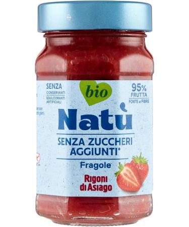  Italian Gourmet E.R. Rigoni di Asiago Nat Fragole Organic Strawberry Jam without Added Sugar 240g + Tomato Pulp Italian Gourmet Tomato Pulp 400g Box - Buy Online on GoSupps.com