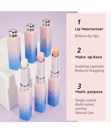 Colour Changing Lip Balm Tinted Lip Balm Lip Gloss Natural Lip Protection Strawberry Fruity Smooth Moisture Lip Oil Lip Care All Day for Lip Repair Teenage Girls Gifts - Buy Online on GoSupps.com
