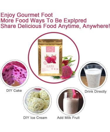 Organic Pitaya Dragon Fruit Powder 100g - Anti-aging Moisturizing Formula - Buy Online on GoSupps.com
