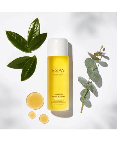 ESPA Fortifying Bath and Body Oil 100ml - Eucalyptus & Tea Tree Enriched with Magnesium & Ashwagandha | International Shipping Available - Buy Online on GoSupps.com
