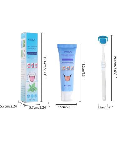 Tongue Cleaning Gel with Brush - Healthy Oral Hygiene Set for Adults | Fresh Breath & Effective Oral Care - Buy Online on GoSupps.com