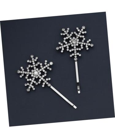 MAGICLULU 2 Pairs Side Rhinestone Barrette Headdress Barrette Rhinestones Hair Clip Women Hairpin Bobby Pin Snowflake Hair Clips Fashion Hairpins Rhinestones Barrette Women Barrette Hair Pin - Buy Online on GoSupps.com