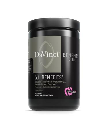 DaVinci Labs GI Benefits - Dietary Supplement Powder Drink Mix to Support Gut Health, Immune System and Overall Wellness* - With Zn, L-Carnosine, L-Glutamine, Aloe Vera and More - 384.15 g 30 Servings