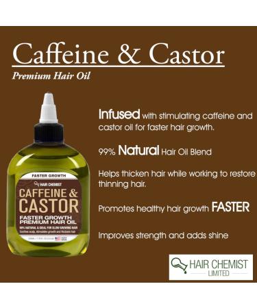 Hair Chemist Caffeine & Castor Hair Oil 7.1 oz. | Promotes Faster Hair Growth - Buy Online on GoSupps.com