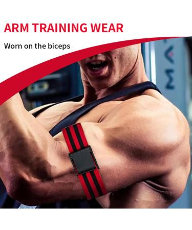 Blood Flow Restriction Bands Adjustable Occlusion Bands Portable Fabric Resistance Bands 4PCS Red Summer Sports Accessories - Buy Online on GoSupps.com