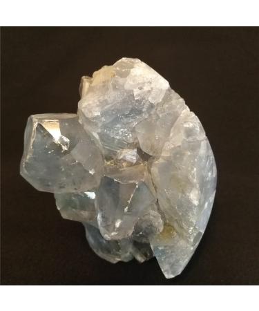 Natural Crystal Rough 100-1000g/pc Natural Blue Celestite Crystal Cluster Specimen Stones for Teaching Dream Home Decor (Size : 600g)