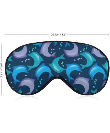 Dolphins and Bubbles Sleep Mask - Adjustable Eye Cover for Sleeping and Travel - Men, Women - Blocks Light for Restful Sleep - Buy Online on GoSupps.com