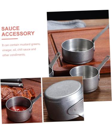 Ciieeo 4pcs Stainless Steel Sauce Cup Stainless Steel Cups Household Sauce Holder Charcuterie Bowlsl Ramen Sauce Container Stainless Steel Container Condiment Cups Metal Juice Cup Steak Silverx4pcs 9.5X5.5X3.2CMx4pcs - Buy Online on GoSupps.com
