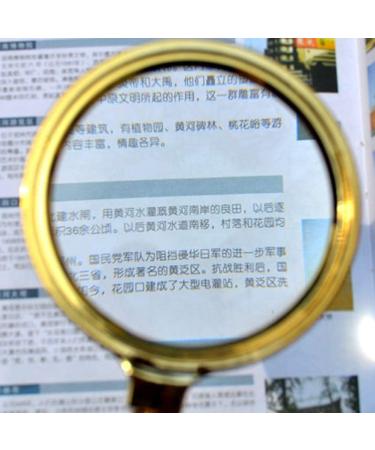 Magnifying Glasses for Hobbies Reading Magnifier Magnifying Glass HD 10 Times 80mm Glass Lens Handheld Imitation Mahogany Handle Identification Old Man Reading Magnifying Glass Vision - Buy Online on GoSupps.com