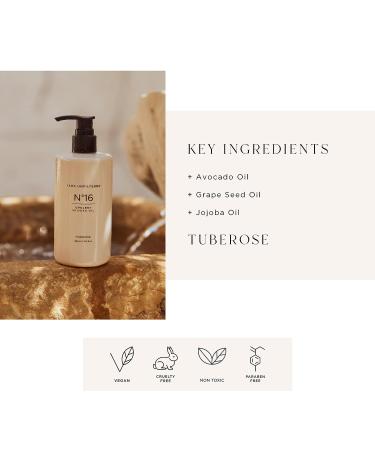 Lux Unfiltered N 16 Opulent Shower Oil in Tuberose - Hydrating Full Body Cleanser - Gluten Free, Cruelty Free, Vegan - For Men & Women - Buy Online on GoSupps.com