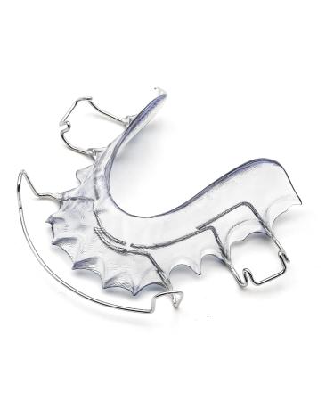 2 Hawley Retainer for Custom Teeth Retention Custom-Fit Two Retainers for Upper and Lower Teeth - Comfortable and Durable White