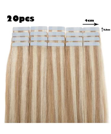 Silk-Co Tape in Extensions - Real Hair #18/613 Ash Blonde - 20 Bricks 50g Remy 60cm Hair Extensions - Buy Online on GoSupps.com