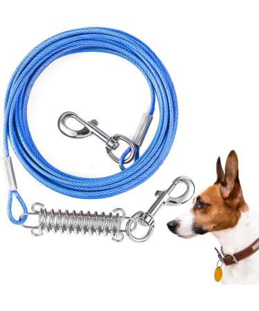 Buy Mi Metty Durable Pull-Out Dog Leash 120lbs - 3.4/5.2/1.5/3.5m - Rustproof Training Runner for Courtyard Outdoor & Camping - Blue 60ft - Buy Online on GoSupps.com