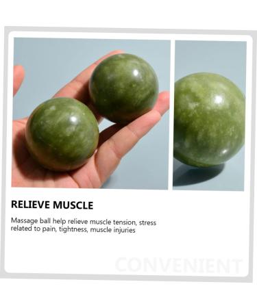 Lurrose 10 PC Green Jade Handball Massage Balls | Marble Fitness & Relaxation Tools | International Shipping Available - Buy Online on GoSupps.com