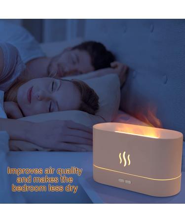 Depulat Flame Air Diffuser Humidifier Portable - Noiseless Aroma Diffuser for Home Office or Yoga - No-Water Auto-Off - Black - Buy Online on GoSupps.com