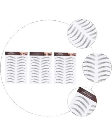 Beavorty 6 Sheets Waterproof Eyebrow Stickers Temporary Eyebrow Hair- Transfer Stickers Man Eyebrow Trimming 21x15cmx2pcs Blackx2pcs - Buy Online on GoSupps.com