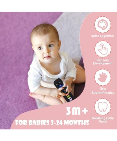 TKLake Baby Teething Toys Remote Control Shape Teethers for Babies Infant Toddlers Prevent Finger Sucking Relief Soothe Babies Gums BPA Free/Freezable/Dishwasher Safe (Black) BLACK Updated - Buy Online on GoSupps.com