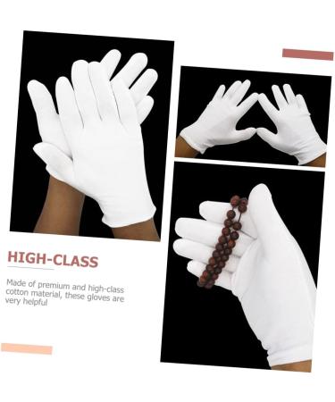 Healeved 80 Pairs White Cotton Gloves Washable Cotton Gloves Labor Gloves Viking Hair Accessories Cotton Gloves for Dry Hands Cotton Sleep Gloves Key Hider Outdoor Warm Jewelry Wen Wan Miss - Buy Online on GoSupps.com