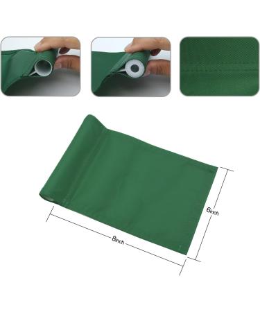 Mini Golf Flags 8x6 for Yard & Indoor Putting Green - 3 Pack (Green) - Durable 420D Nylon Pin Flag - Buy Online on GoSupps.com
