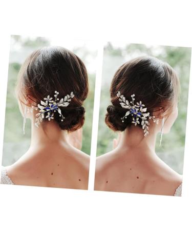 Housoutil Elegant Photo Props Hair Combs for Women Womens Hair Clips Rhinestone Barrettes Floral Hair Rhinestone Bobby Pins Flower Design Hair Comb Accessories Banquet Dress - Buy Online on GoSupps.com