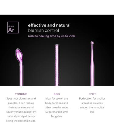 NuDerma Professional Skin Therapy Wand - Portable High Frequency Machine with 6 Wands for Clear, Firm, and Tight Skin - Buy Online on GoSupps.com