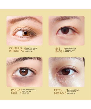 24K Gold Under Eye Patches - 60Pcs Collagen Treatment Masks for Puffy Eyes, Dark Circles, and Wrinkles - Buy Online on GoSupps.com