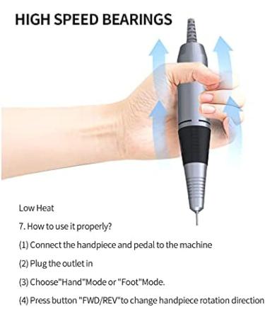 Nail Drill Set Electric Nail Drill 32W 35000 RPM Manicure and Pedicure Kit with LCD Speed Control Display Portable Nail Tools Great Nail Grinding Effect Set1 incomparable123 - Buy Online on GoSupps.com