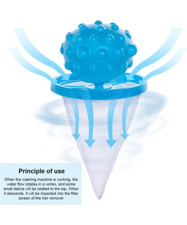 emlovosy Wash Cleaning Ball Laundry Ball Stain Removal Tool Filtering Anti-Deformed Blue 5pcs - Buy Online on GoSupps.com