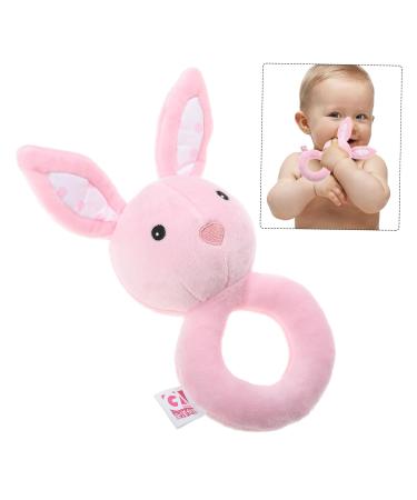 Garneck Plush Toys for Early Education - Pink Ring Shaker & Rattle for Newborns - Buy Online on GoSupps.com