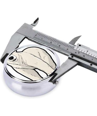 Polar Bear Mini Round Pill Box | 3 Compartment Travel Organizer | Portable Medicine Case for Home & Office - Buy Online on GoSupps.com