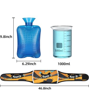 Cat Hot Water Bottle with Soft Waist Cover | Warm Water Bag for Hand Shoulder Legs Back & Neck - International Shipping - Buy Online on GoSupps.com