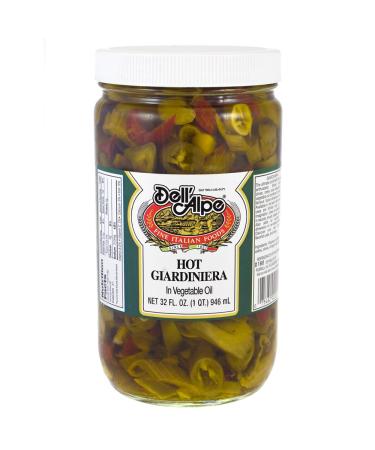 Dell'alpe Hot Giardiniera 32 oz 32 Fl Oz (Pack of 1)