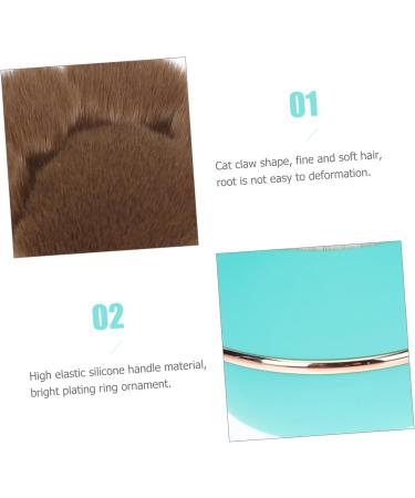 MAGICLULU 1pc Cat Claw Loose Powder Brush Cosmetic Powder Brush Foundation Brush for Makeup Blush Applicator Concealer Brush Makeup Brush Accessories Liquid Artificial Fiber Travel 6.5x4.5cm Green - Buy Online on GoSupps.com