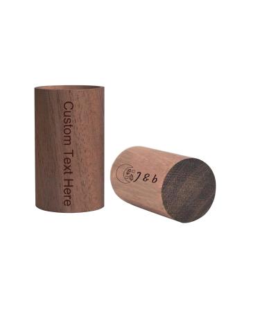 Personalized Wood Diffuser Bulk Custom Wooden Cylindrical Shape Diffused Customize Engraving Wedding Essential Oil Small Round Diffuser Birthday for Guests Style a 5PC